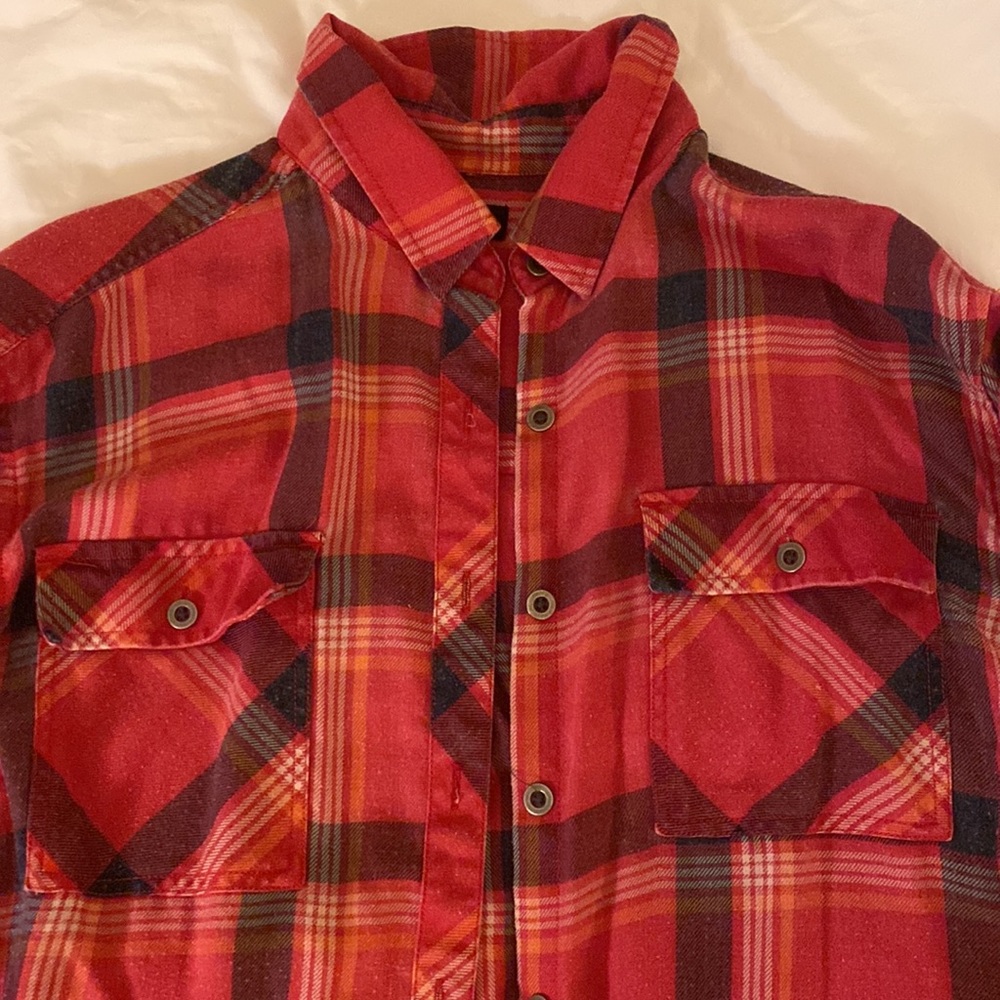 Red lightweight large flannel - Picture 2 of 3